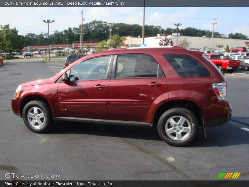Deep Ruby Metallic / Light Gray 2007 Chevrolet Equinox LT AWD