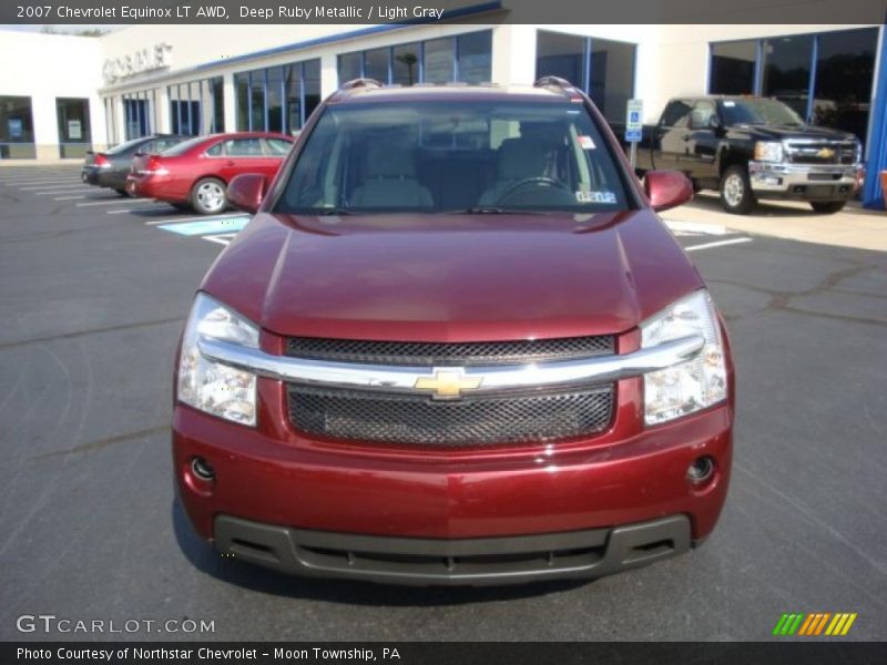 Deep Ruby Metallic / Light Gray 2007 Chevrolet Equinox LT AWD