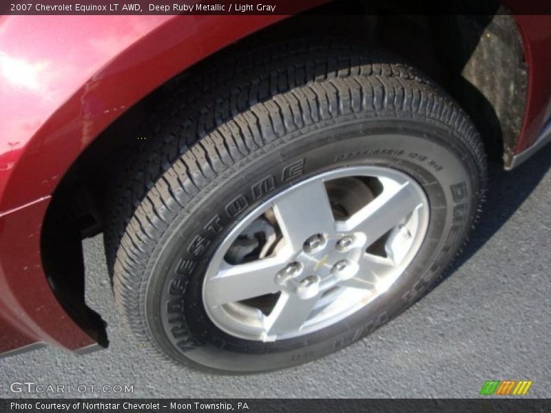 Deep Ruby Metallic / Light Gray 2007 Chevrolet Equinox LT AWD