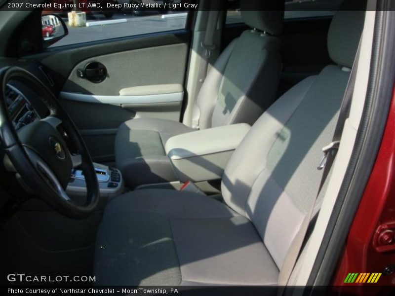 Deep Ruby Metallic / Light Gray 2007 Chevrolet Equinox LT AWD