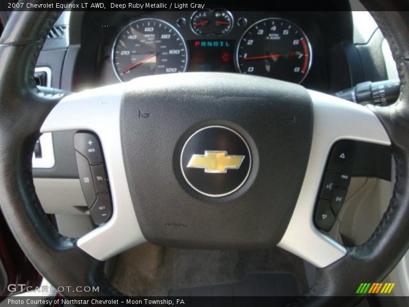 Deep Ruby Metallic / Light Gray 2007 Chevrolet Equinox LT AWD