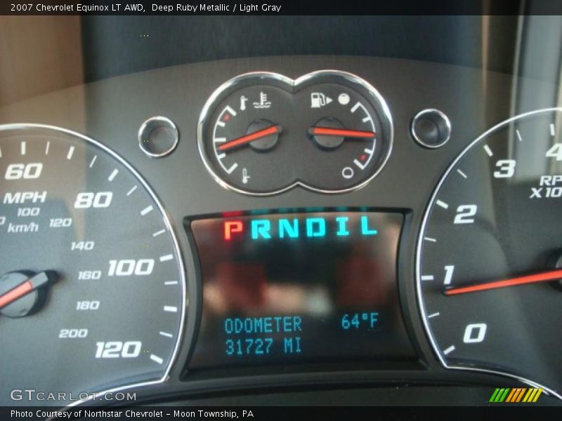 Deep Ruby Metallic / Light Gray 2007 Chevrolet Equinox LT AWD