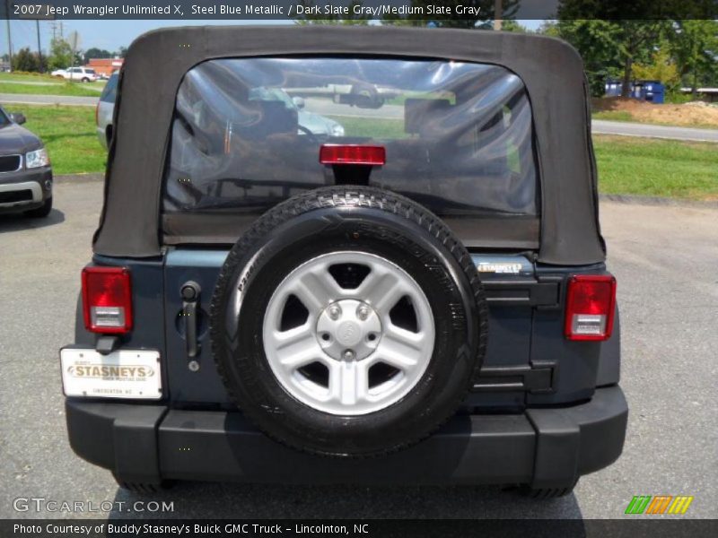 Steel Blue Metallic / Dark Slate Gray/Medium Slate Gray 2007 Jeep Wrangler Unlimited X
