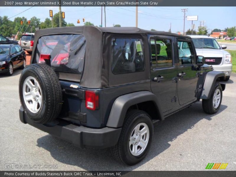 Steel Blue Metallic / Dark Slate Gray/Medium Slate Gray 2007 Jeep Wrangler Unlimited X
