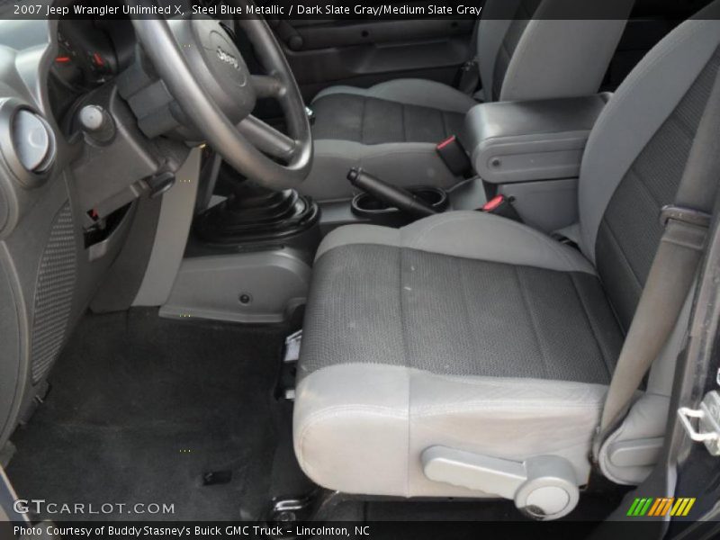 Steel Blue Metallic / Dark Slate Gray/Medium Slate Gray 2007 Jeep Wrangler Unlimited X