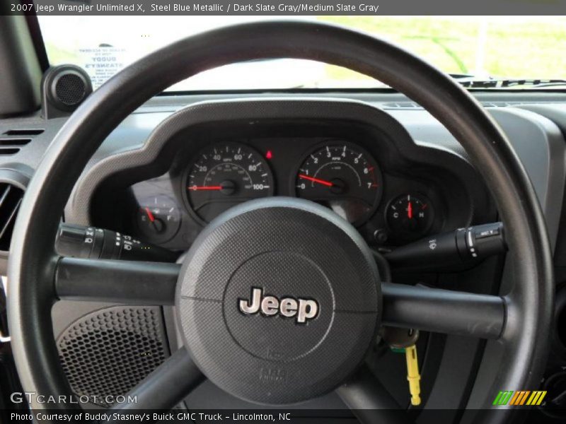 Steel Blue Metallic / Dark Slate Gray/Medium Slate Gray 2007 Jeep Wrangler Unlimited X