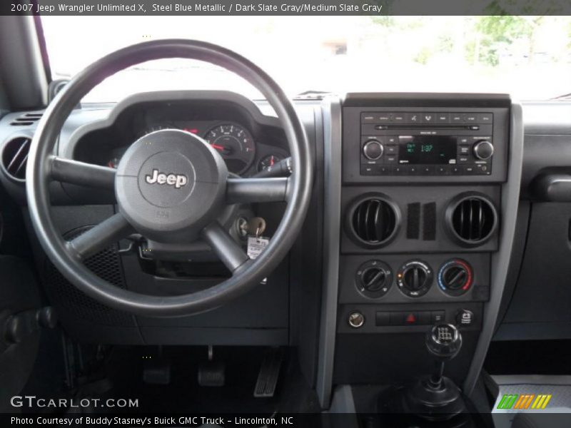 Steel Blue Metallic / Dark Slate Gray/Medium Slate Gray 2007 Jeep Wrangler Unlimited X