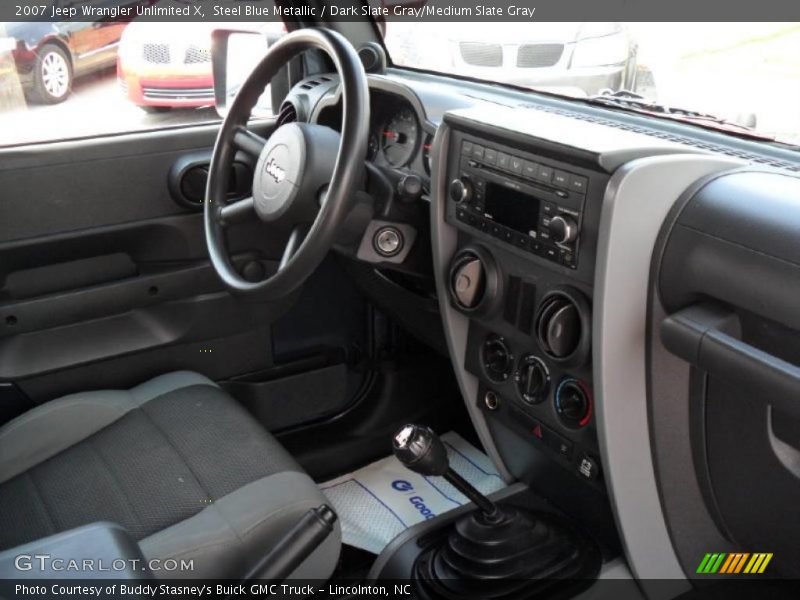 Steel Blue Metallic / Dark Slate Gray/Medium Slate Gray 2007 Jeep Wrangler Unlimited X