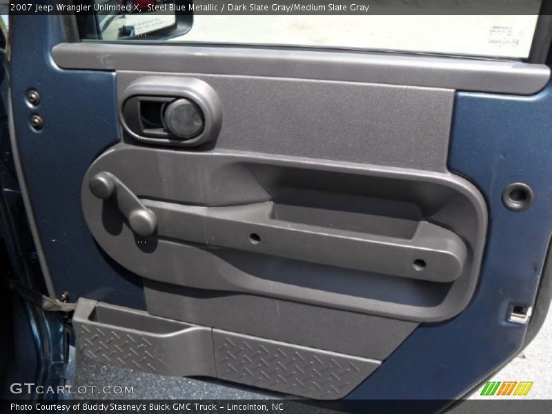 Steel Blue Metallic / Dark Slate Gray/Medium Slate Gray 2007 Jeep Wrangler Unlimited X