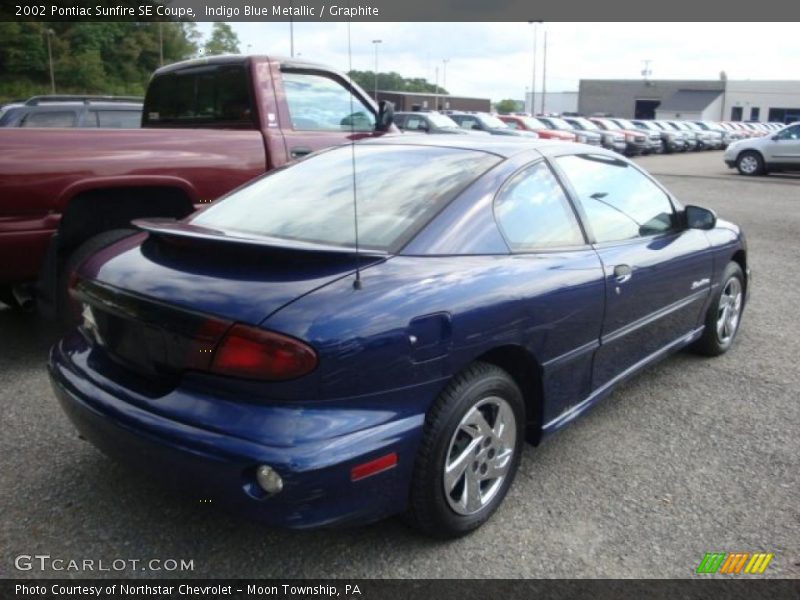 Indigo Blue Metallic / Graphite 2002 Pontiac Sunfire SE Coupe