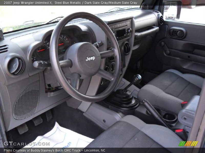 Steel Blue Metallic / Dark Slate Gray/Medium Slate Gray 2007 Jeep Wrangler Unlimited X