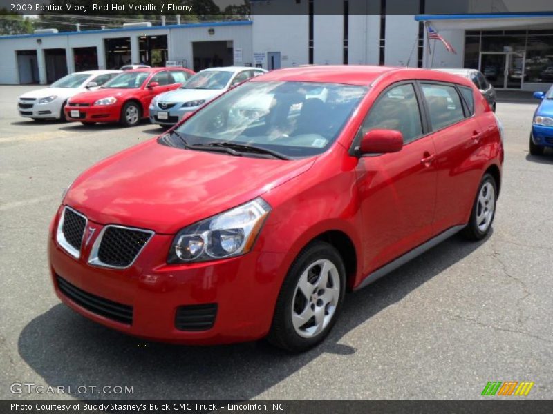 Red Hot Metallic / Ebony 2009 Pontiac Vibe