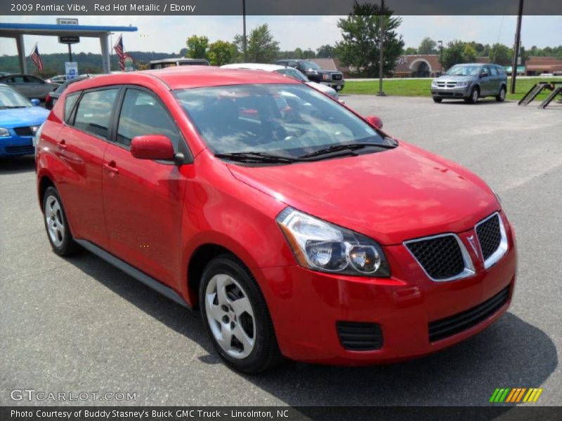 Red Hot Metallic / Ebony 2009 Pontiac Vibe