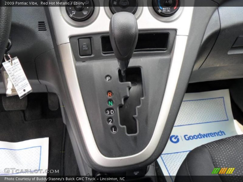 Red Hot Metallic / Ebony 2009 Pontiac Vibe