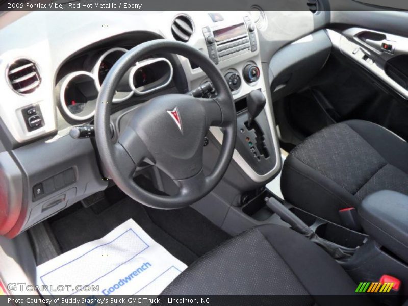 Red Hot Metallic / Ebony 2009 Pontiac Vibe