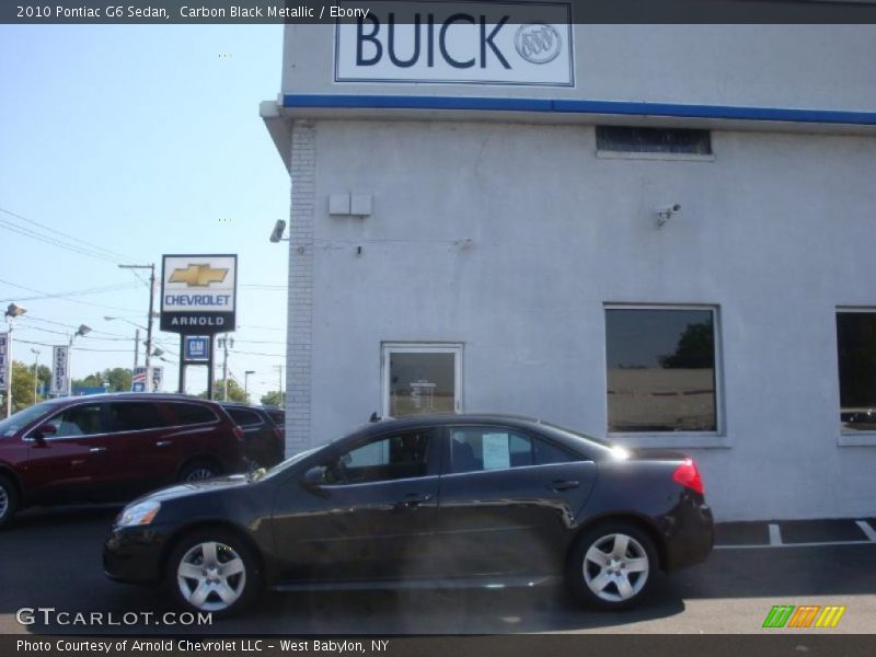 Carbon Black Metallic / Ebony 2010 Pontiac G6 Sedan