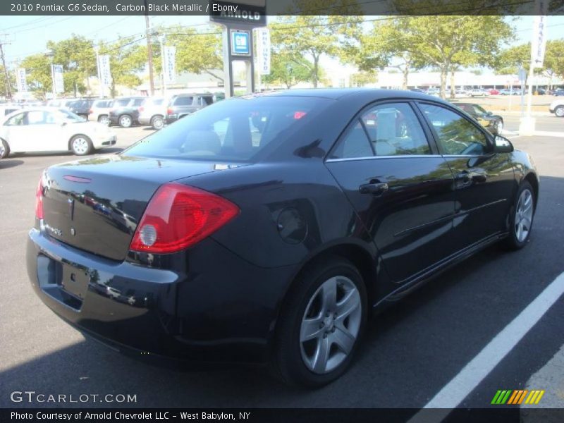 Carbon Black Metallic / Ebony 2010 Pontiac G6 Sedan