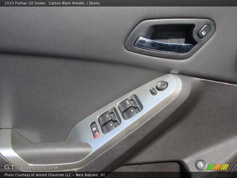 Carbon Black Metallic / Ebony 2010 Pontiac G6 Sedan