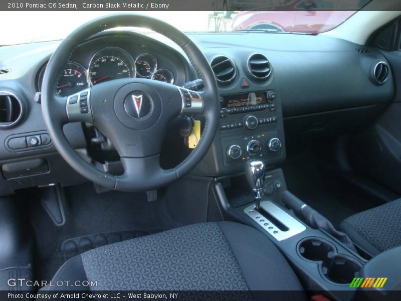 Carbon Black Metallic / Ebony 2010 Pontiac G6 Sedan