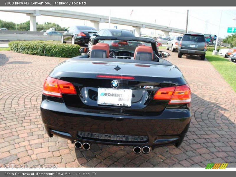Jet Black / Fox Red 2008 BMW M3 Convertible