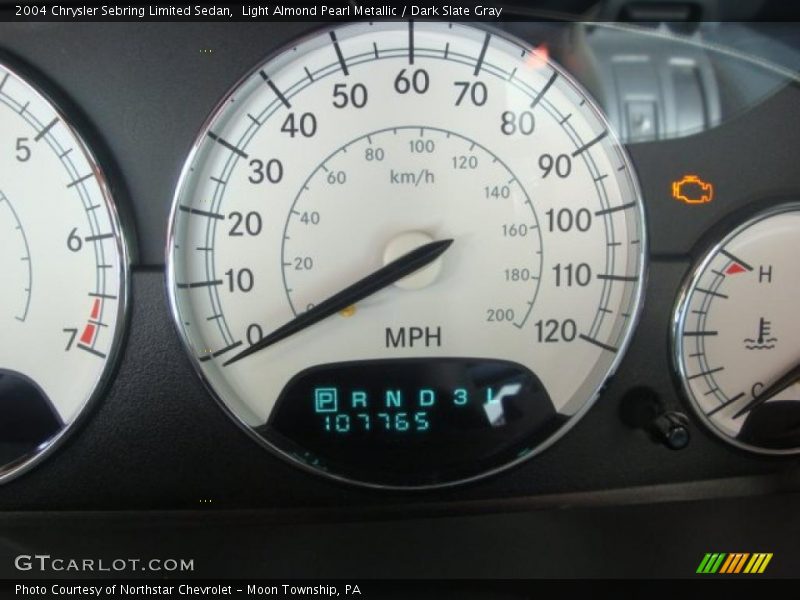 Light Almond Pearl Metallic / Dark Slate Gray 2004 Chrysler Sebring Limited Sedan