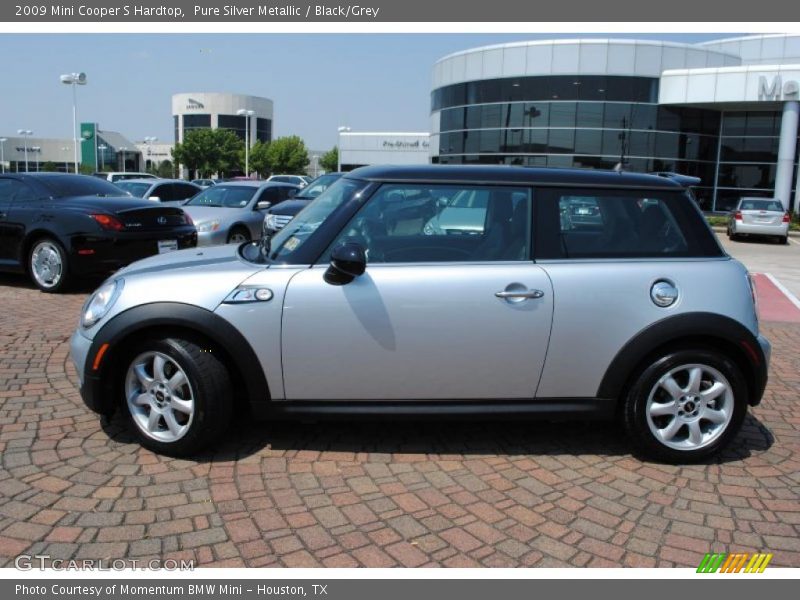Pure Silver Metallic / Black/Grey 2009 Mini Cooper S Hardtop
