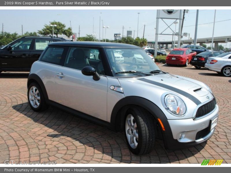 Pure Silver Metallic / Black/Grey 2009 Mini Cooper S Hardtop