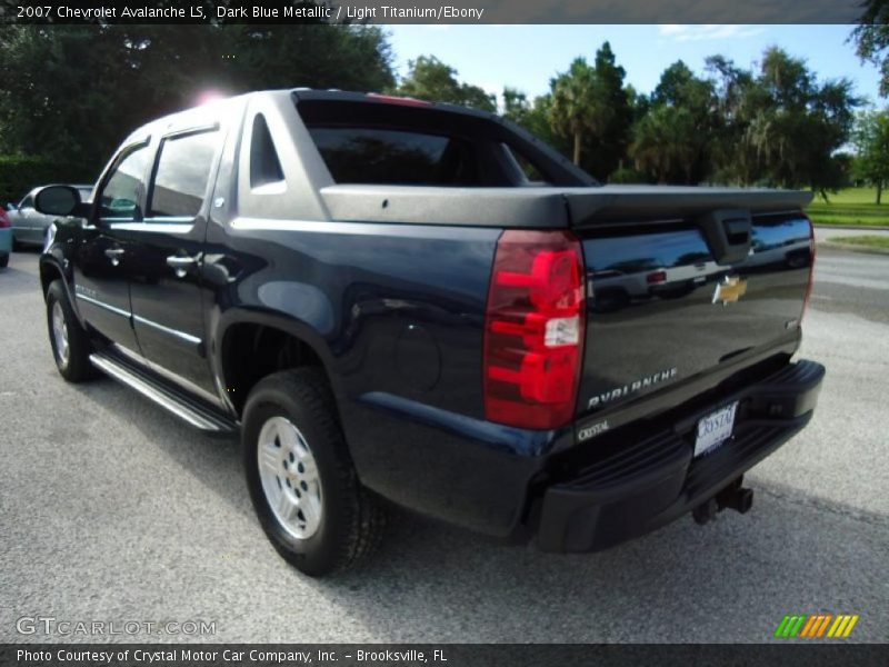 Dark Blue Metallic / Light Titanium/Ebony 2007 Chevrolet Avalanche LS