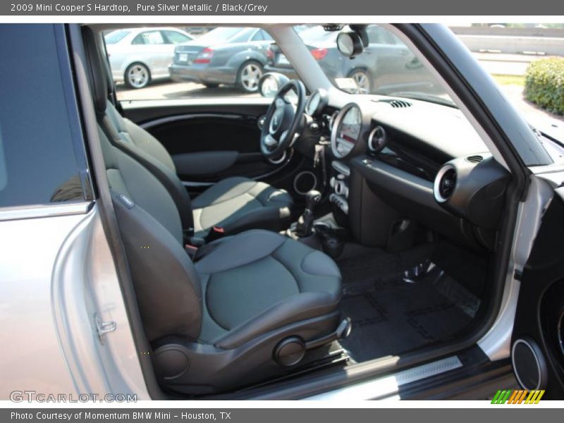 Pure Silver Metallic / Black/Grey 2009 Mini Cooper S Hardtop