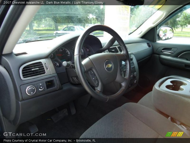 Dark Blue Metallic / Light Titanium/Ebony 2007 Chevrolet Avalanche LS