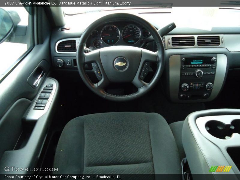 Dark Blue Metallic / Light Titanium/Ebony 2007 Chevrolet Avalanche LS
