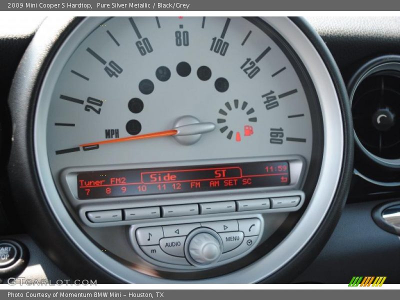 Pure Silver Metallic / Black/Grey 2009 Mini Cooper S Hardtop
