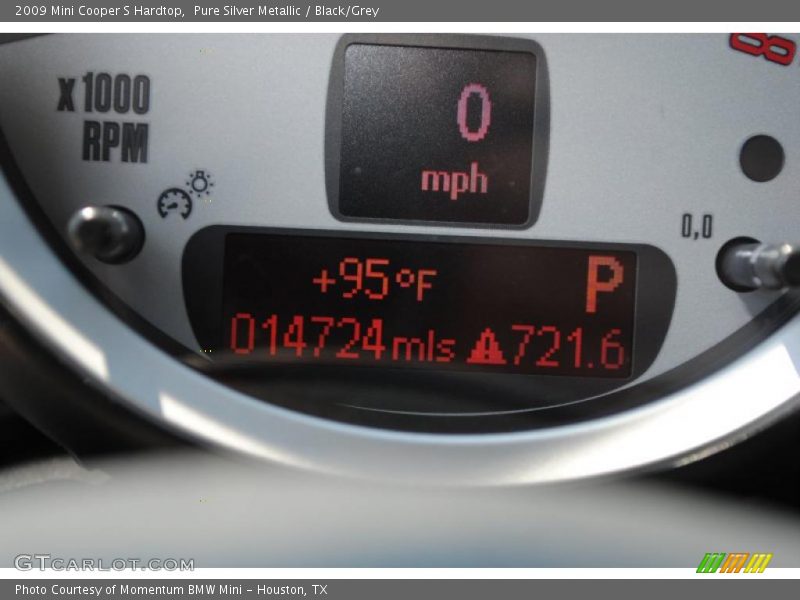 Pure Silver Metallic / Black/Grey 2009 Mini Cooper S Hardtop