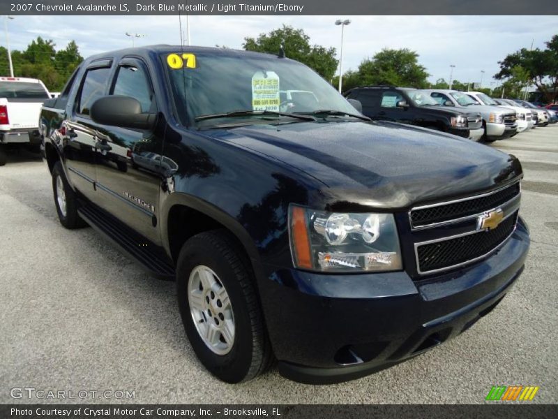 Dark Blue Metallic / Light Titanium/Ebony 2007 Chevrolet Avalanche LS