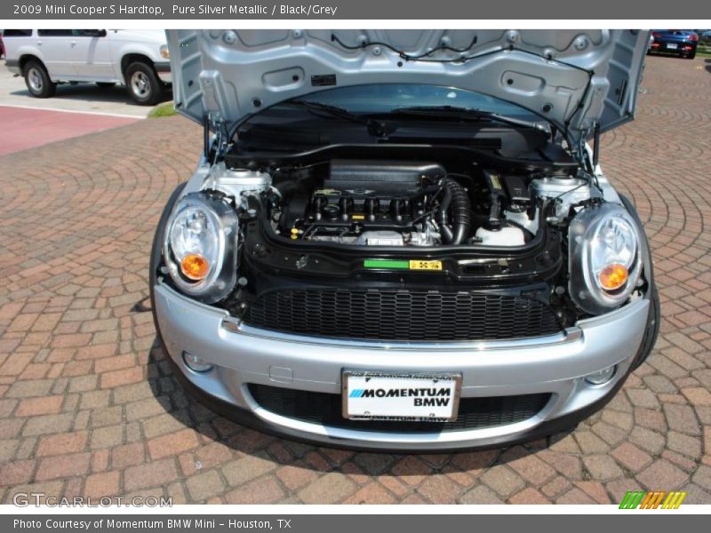 Pure Silver Metallic / Black/Grey 2009 Mini Cooper S Hardtop