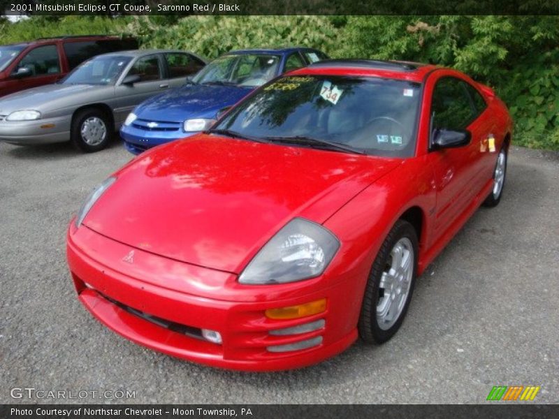 Saronno Red / Black 2001 Mitsubishi Eclipse GT Coupe