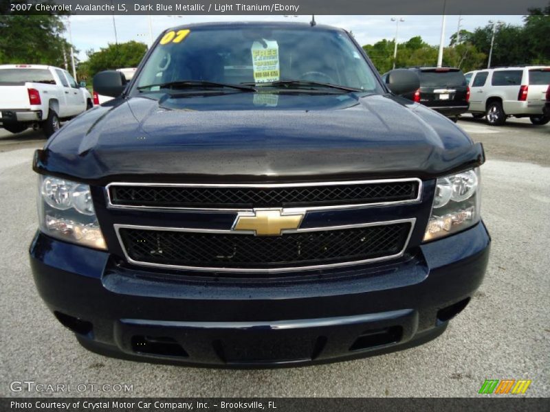 Dark Blue Metallic / Light Titanium/Ebony 2007 Chevrolet Avalanche LS