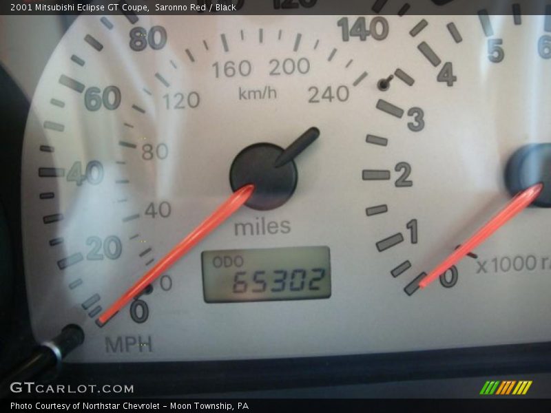 Saronno Red / Black 2001 Mitsubishi Eclipse GT Coupe