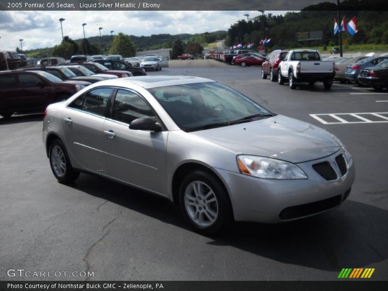 Liquid Silver Metallic / Ebony 2005 Pontiac G6 Sedan