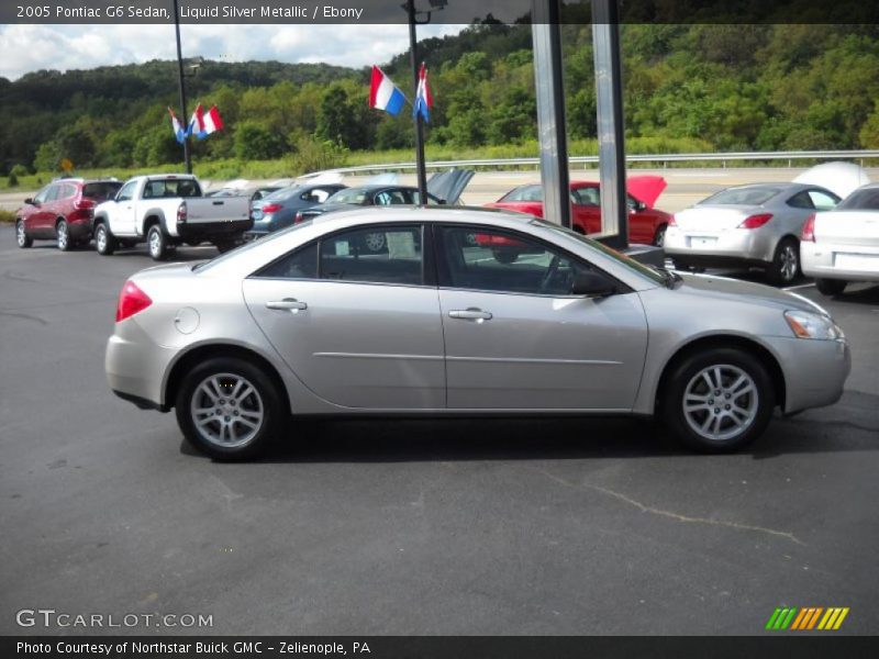 Liquid Silver Metallic / Ebony 2005 Pontiac G6 Sedan