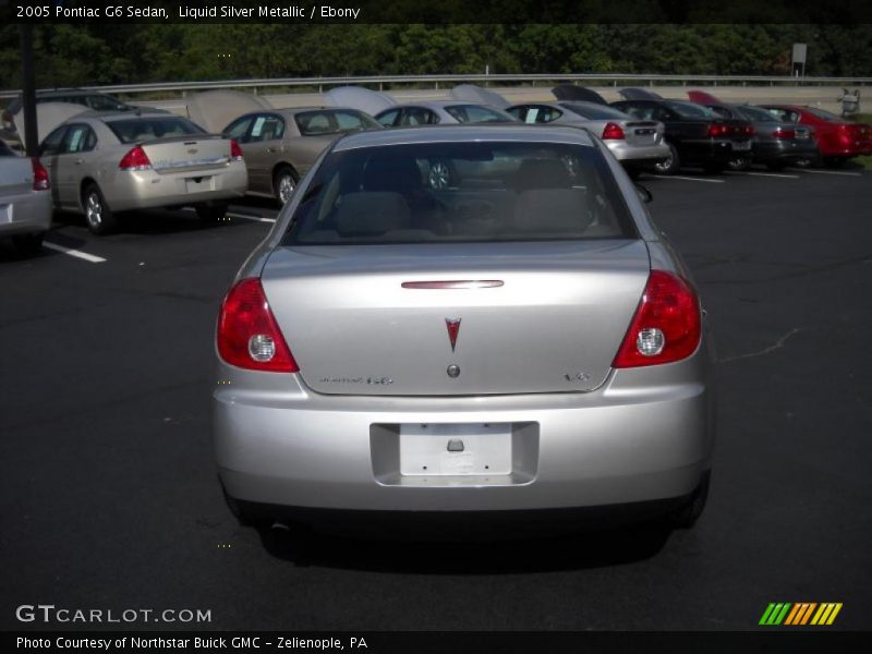 Liquid Silver Metallic / Ebony 2005 Pontiac G6 Sedan