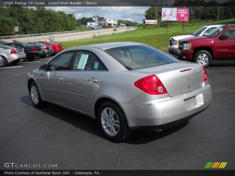 Liquid Silver Metallic / Ebony 2005 Pontiac G6 Sedan