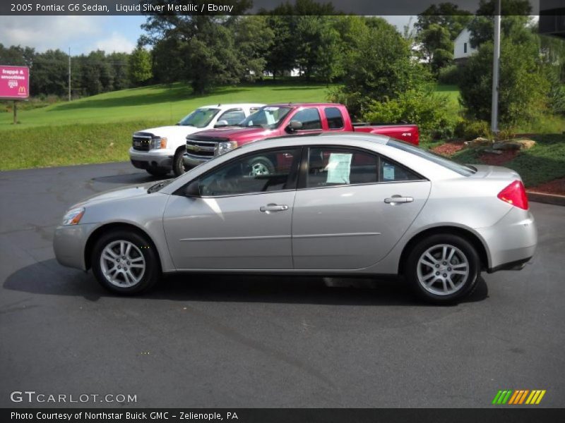 Liquid Silver Metallic / Ebony 2005 Pontiac G6 Sedan