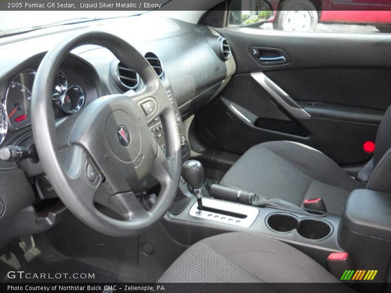 Liquid Silver Metallic / Ebony 2005 Pontiac G6 Sedan