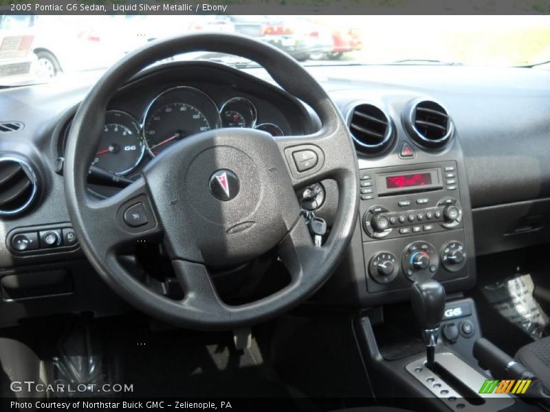 Liquid Silver Metallic / Ebony 2005 Pontiac G6 Sedan