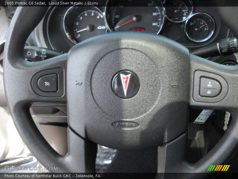 Liquid Silver Metallic / Ebony 2005 Pontiac G6 Sedan