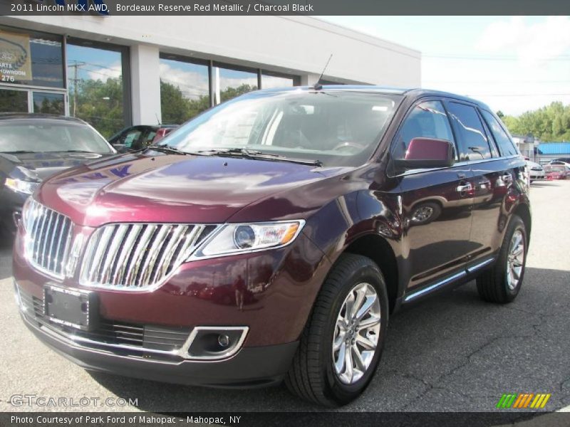 Bordeaux Reserve Red Metallic / Charcoal Black 2011 Lincoln MKX AWD