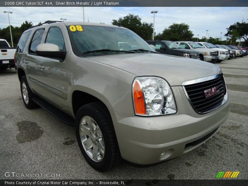 Silver Birch Metallic / Light Titanium 2008 GMC Yukon SLT 4x4