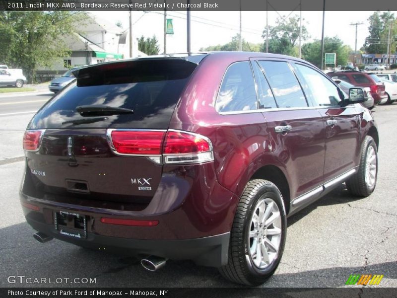 Bordeaux Reserve Red Metallic / Charcoal Black 2011 Lincoln MKX AWD