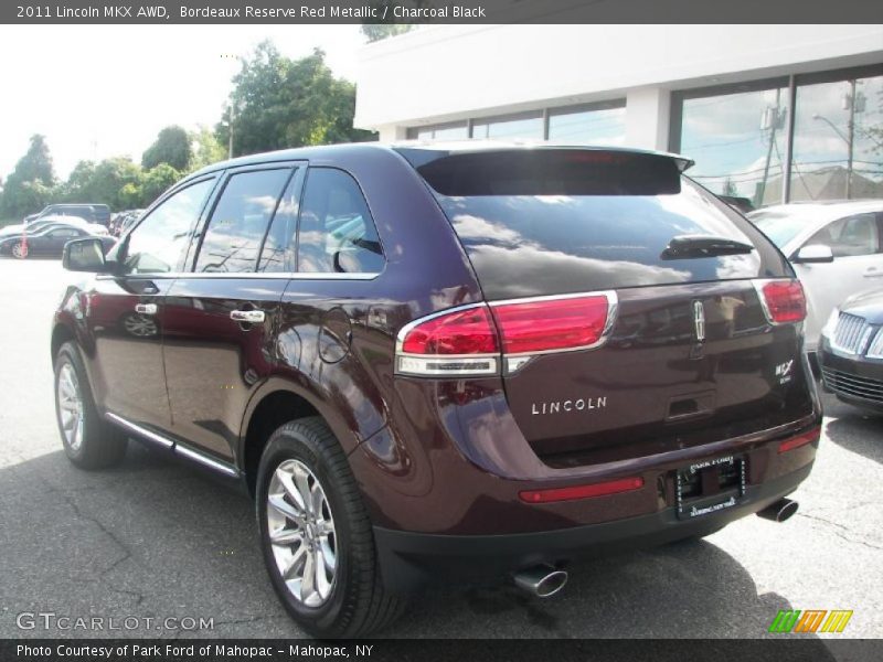 Bordeaux Reserve Red Metallic / Charcoal Black 2011 Lincoln MKX AWD